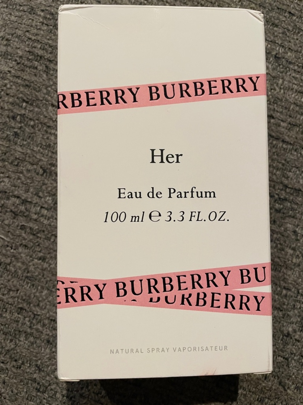Burberry Her Eau de Parfum in Box. 3.3 fl. Oz.